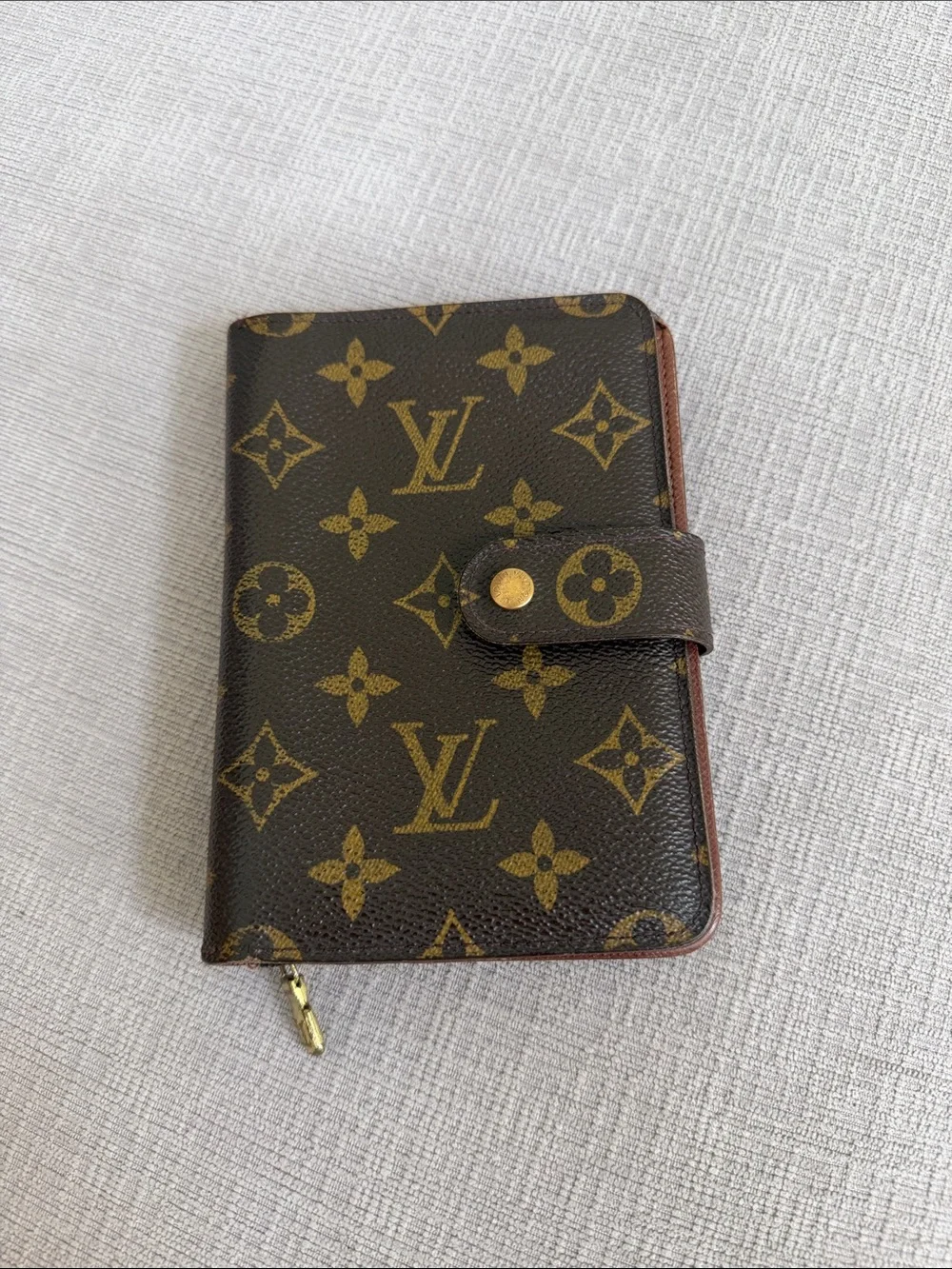 Louis Vuitton Bi-fold Wallet Porte Papier M61207 Monogram Brown